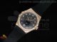 Constellation 35mm RG Black Dial Diamond Bezel on Black Rubber Strap Swiss Ronda Quartz