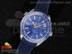 Planet Ocean SS GMT Blue Dial on Blue Rubber Strap A8605