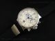 Marine Chronograph SS White Dial Stick Markers