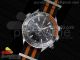 Planet Ocean Master Chronometer Chrono SS Black/Orange Bezel Black Dial on Black/Orange Nylon Strap A9900