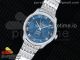 De Ville Hour Vision 41mm SS VSF 1:1 Best Edition Blue Dial Roman Markers on SS Bracelet A8500 Super Clone