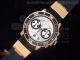 Maxi Marine Diver Chronograph RG White Dial Black Bezel on Black Rubber Strap A7750