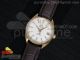 Aqua Terra 38.5mm RG White Textured Dial on Brown Leather Strap A8501