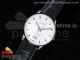 Commander Big Date SS OXF White Dial on Black Leather Strap A2824