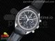 Speedmaster Moonwatch Co-Axial OMF 1:1 Best Edition Black Dial White Logo on Black Leather Strap A9300 (Black Balance Wheel) V2